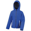 Royal Blue-Black - Front - Result Core Childrens-Kids TX Performance Hooded Soft Shell Jacket