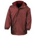 Burgundy - Front - Result Childrens-Kids StormDri 4000 Reversible Jacket