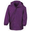 Purple - Front - Result Childrens-Kids StormDri 4000 Reversible Jacket