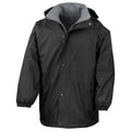 Black-Grey - Front - Result Childrens-Kids StormDri 4000 Reversible Jacket