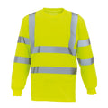 Yellow - Front - Yoko Unisex Adult High-Vis Long-Sleeved T-Shirt