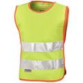 Fluorescent Yellow - Front - SAFE-GUARD by Result Childrens-Kids Hi-Vis Tabard