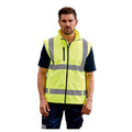 Yellow - Back - Yoko Mens High-Vis Gilet