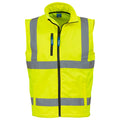 Yellow - Front - Yoko Mens High-Vis Gilet