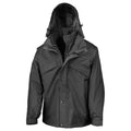 Black - Front - Result Mens Zip And Clip Waterproof 3 in 1 Jacket