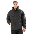 Black - Back - Result Mens Zip And Clip Waterproof 3 in 1 Jacket