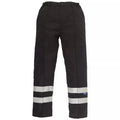 Black - Front - Yoko Mens Ballistic Reflective Trousers