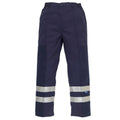 Navy - Front - Yoko Mens Ballistic Reflective Trousers