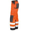 Orange - Side - Result Core Unisex Adult Hi-Vis Safety Cargo Trousers