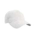 White - Front - Result Headwear Pro Style Heavy Cotton Baseball Cap