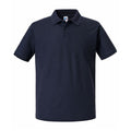 French Navy - Front - Russell Mens Authentic Eco Polo Shirt