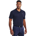 Navy - Side - Under Armour Mens Polo Shirt