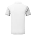 White - Back - Asquith & Fox Mens Glacier Tech Polo Shirt