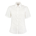 White - Front - Kustom Kit Womens-Ladies Short-Sleeved Business Blouse