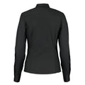 Black - Back - Kustom Kit Womens-Ladies Tailored Long-Sleeved Business Blouse