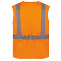 Orange - Back - Yoko Unisex Adult Hi-Vis Rail Waistcoat