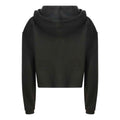 Jet Black - Back - Awdis Womens-Ladies Girlie Cropped Hoodie