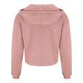 Dusty Pink - Back - Awdis Womens-Ladies Girlie Cropped Hoodie