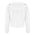 Arctic White - Back - Awdis Womens-Ladies Girlie Cropped Hoodie