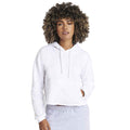 Arctic White - Side - Awdis Womens-Ladies Girlie Cropped Hoodie