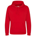 Fire Red - Front - Awdis Unisex Adult Heavyweight Hoodie