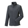 Convoy Grey - Front - Russell Mens Outdoor Full Zip Fleece Jacket