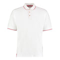 White-Red - Front - Kustom Kit Mens St Mellion Classic Polo Shirt