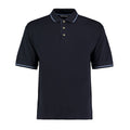 Navy-Light Blue - Front - Kustom Kit Mens St Mellion Classic Polo Shirt