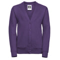 Purple - Front - Jerzees Schoolgear Childrens-Kids Cardigan