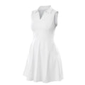 White - Front - Spiro Recycled Womens-Ladies Recycled Athletic Dress