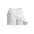 White - Back - Spiro Recycled Womens-Ladies Fitness Skort