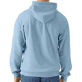 Stone Blue - Back - Gildan Mens Softstyle Fleece Midweight Full Zip Hoodie