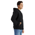 Black - Side - Gildan Mens Softstyle Fleece Midweight Full Zip Hoodie