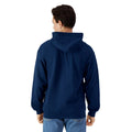 Navy - Back - Gildan Mens Softstyle Fleece Midweight Full Zip Hoodie