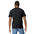 Black - Back - Gildan Mens Plain Lightweight T-Shirt