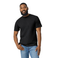 Black - Side - Gildan Mens Plain Lightweight T-Shirt