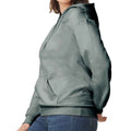 Dark Heather - Side - Gildan Unisex Adult Midweight Fleece Hoodie