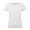 Ash - Front - B&C Womens-Ladies #E190 Ringspun Cotton T-Shirt