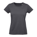 Dark Grey - Front - B&C Womens-Ladies Inspire Plus T T-Shirt