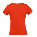 Fire Red - Back - B&C Womens-Ladies Inspire Plus T T-Shirt