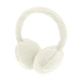 Ecru - Back - Ribbon Faux Fur Earmuffs