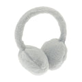 Grey - Front - Ribbon Faux Fur Earmuffs