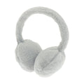 Grey - Back - Ribbon Faux Fur Earmuffs