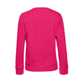 Magenta Pink - Back - B&C Womens-Ladies Queen Crew Neck Sweatshirt