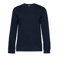 Navy - Front - B&C Womens-Ladies Queen Crew Neck Sweatshirt