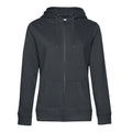 Asphalt - Front - B&C Womens-Ladies Queen Full Zip Hoodie