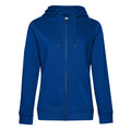 Royal Blue - Front - B&C Womens-Ladies Queen Full Zip Hoodie