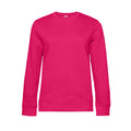 Magenta Pink - Front - B&C Womens-Ladies Queen Crew Neck Jumper