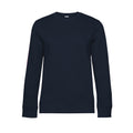 Navy - Front - B&C Womens-Ladies Queen Crew Neck Jumper