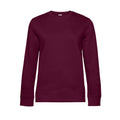 Dark Cherry - Front - B&C Womens-Ladies Queen Crew Neck Jumper